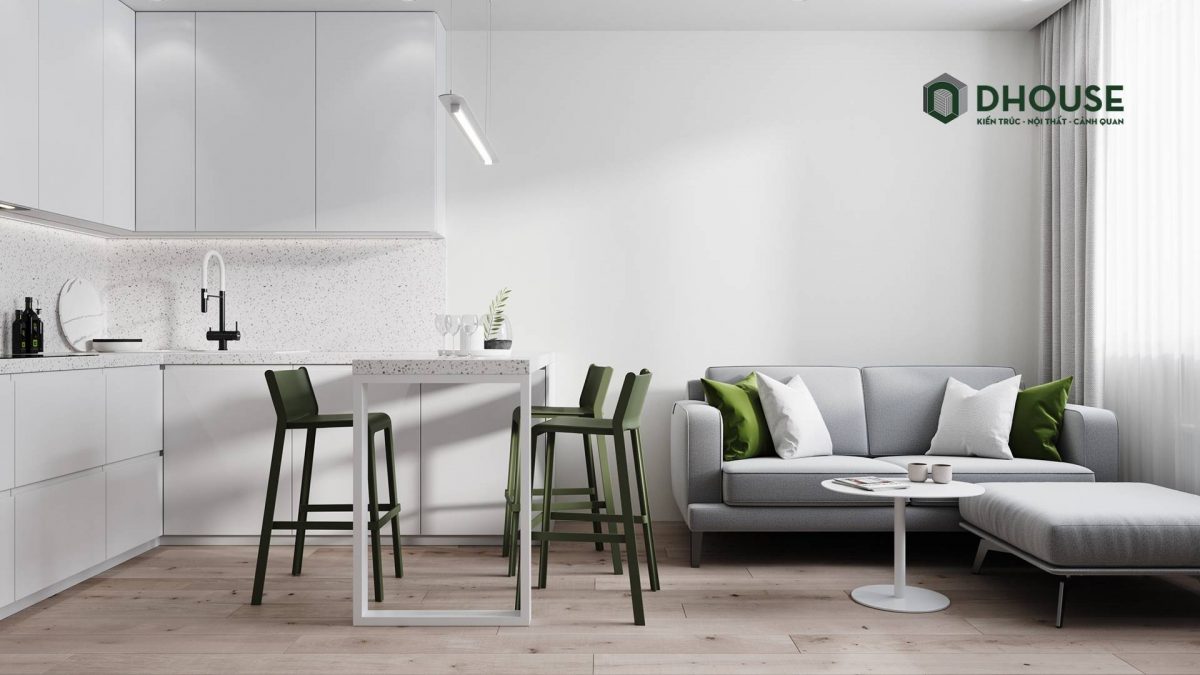 Mẫu nội thất chung cư 60m2 | Style minimalist