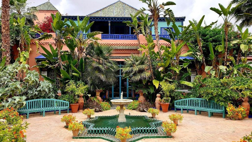 khu vuon Jardin Majorelle tai Maroc