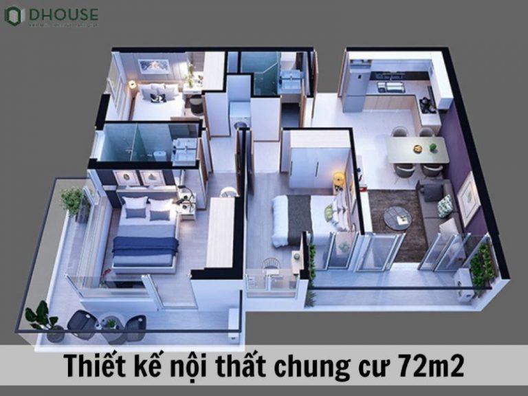 Thiết kế nội thất chung cư 72m2